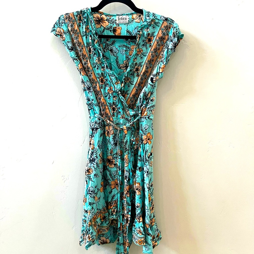 Midi wrap dress